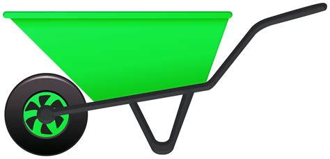 Green Wheelbarrow PNG Clipart | Gallery Yopriceville - High-Quality ...