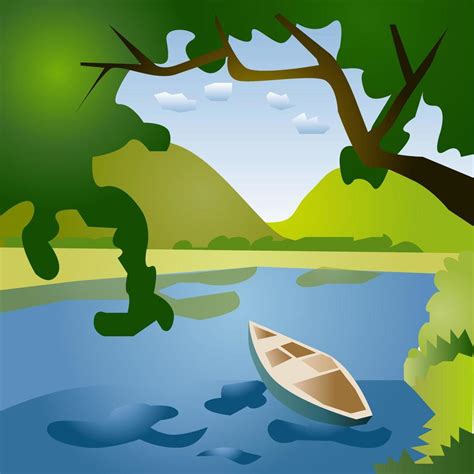 Lake Vector Background 9576557 Vector Art at Vecteezy