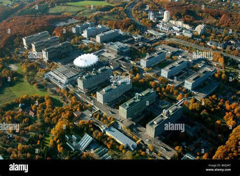 Aerial photograph, Ruhr University, Bochum, Ruhr Area, North Rhine ...