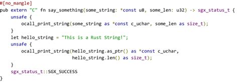 A helloworld enclave code sample in Rust | Download Scientific Diagram