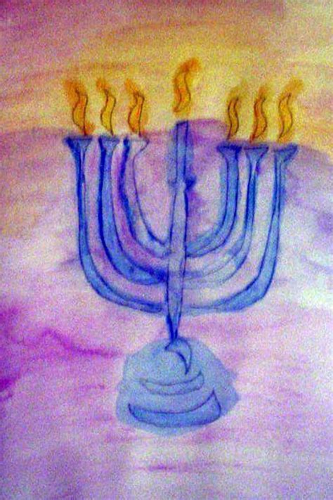 Temple Menorah Print - Etsy