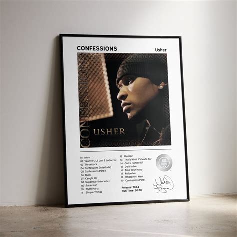 Usher Confessions Album Cover Poster Print High-quality - Etsy