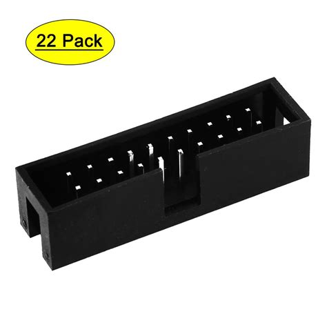 22pcs 2x10 20-Pin 2.54mm Pitch Straight Box Header Connector IDC Male Sockets - Walmart.com ...