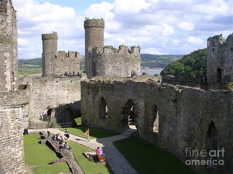 Inside Conwy Castle, North Wales Uk Photograph by Lesley Evered - Fine ...