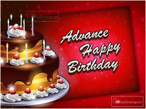 Advance Birthday Wishes Images (ID=2266) | AppleGreetings.com