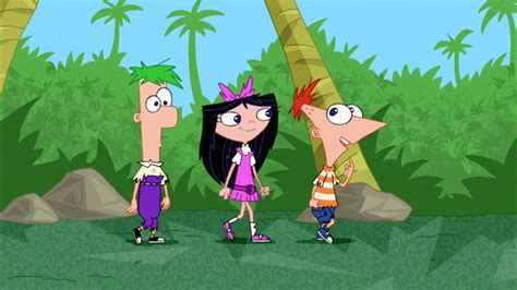 Image - Ferb, Isabella, Phineas look for a spot to make a shelter.jpg | Phineas and Ferb Wiki ...