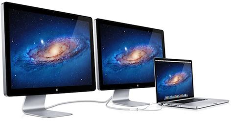 Apple Thunderbolt Display with Multiple Monitors: No Daisy Chaining Mini DisplayPort Monitors ...