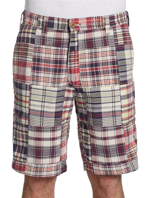 Tailor Vintage Reversible Madras Plaid Shorts in Multicolor for Men ...