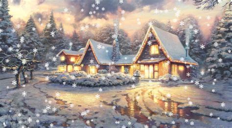 Pin by OLIVIA ASHCRAFT on SEASONS | Thomas kinkade art, Thomas kinkade ...