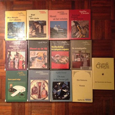 Detective novels; Agatha Christie - Large-print books - 13 volumes ...