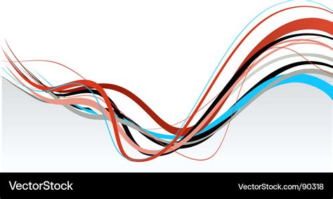 Wavy lines Royalty Free Vector Image - VectorStock