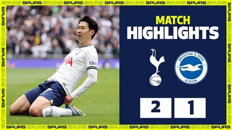 SPURS 2-1 BRIGHTON | HIGHLIGHTS | Heung-Min Son scores 100th Premier ...