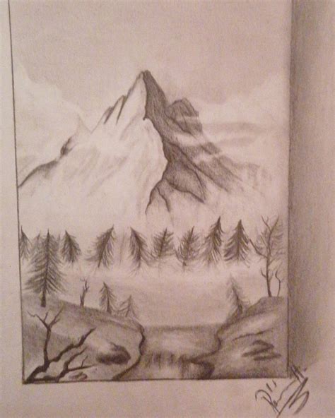 Landscape,me,graphite,2020 : r/Art