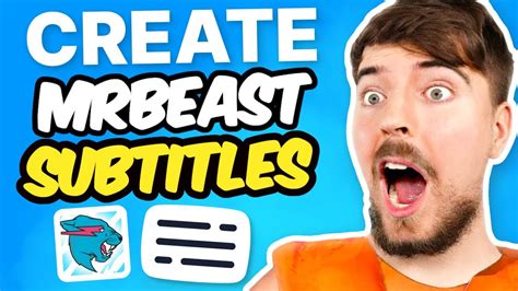 How to Create Subtitles Like MrBeast - YouTube