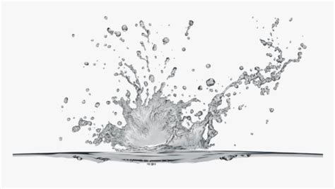 Transparent Water Drop Splash Clipart - Hd Water Splash With ...