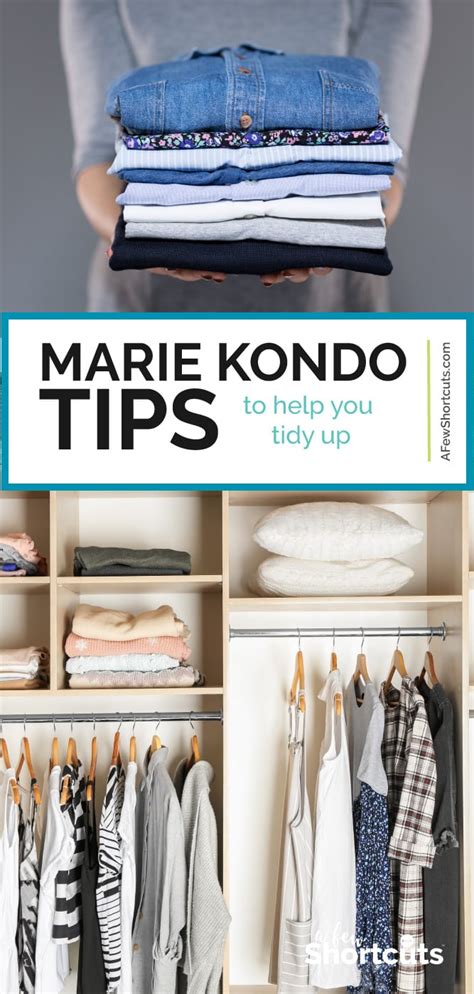 Marie Kondo Tips To Help You Tidy Up - A Few Shortcuts