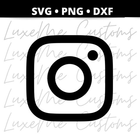 Instagram Logo SVG PNG DXF, Social Media Logo, Ig Logo, App Logo Svg ...