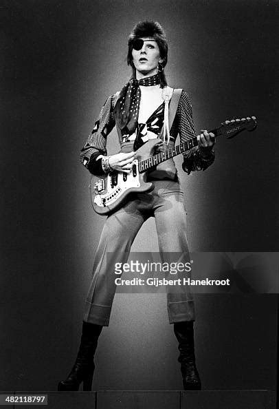 David Bowie, with eye patch, performs Rebel Rebel in the Top Pop... News Photo - Getty Images