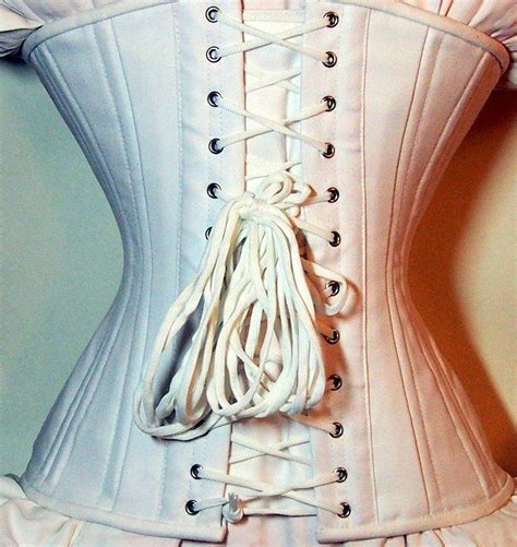 Exclusive white bridal steel-boned corset for tight lacing covered by – Corsettery Authentic ...