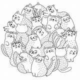 Cute Cats Coloring Pages To Print sketch template
