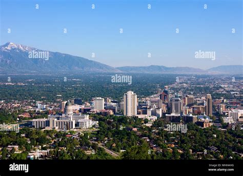 Skyline in Salt Lake City, Utah Stock Photo - Alamy