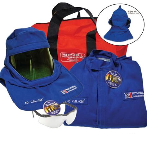 Mitchell Instrument PPE 40 cal Arc Flash Hood with Air System and Arc ...