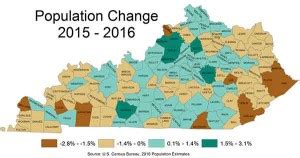 Census: Half of Kentucky's counties lost population; gains in suburbs