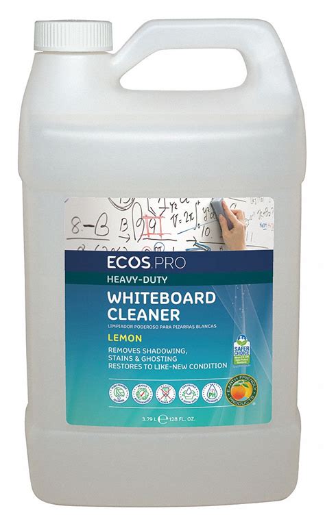 ECOS PRO Dry Erase Board Cleaner, Removes Ink Stains and Shadows, 1 gal - 19ZD42|PL9868/04 ...
