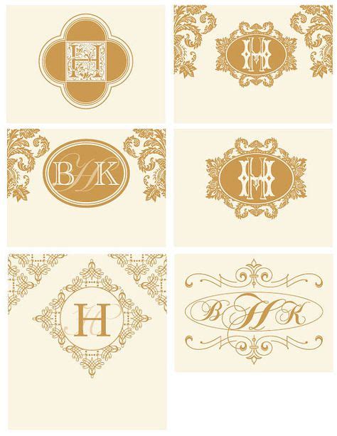 Personalized Wedding Initials Monogrammed Logo | Wedding initials ...