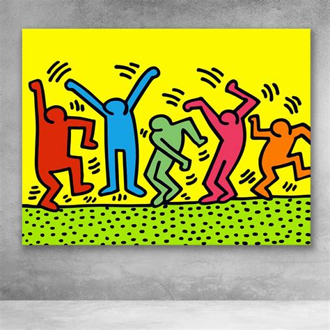 Pin by PopCanvas on Painting | Haring art, Keith haring art, Graffiti wall art