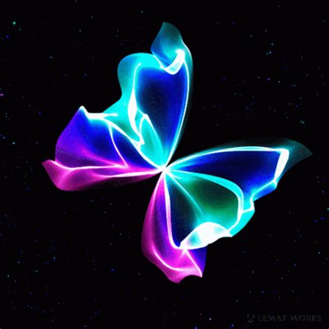 Flying Butterfly GIF - Flying Butterfly Neon - Discover & Share GIFs ...