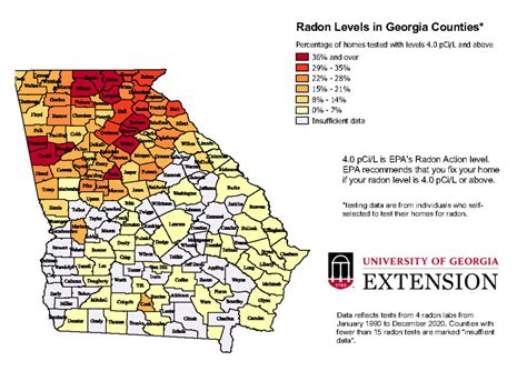 Georgia Homes Remain at High Risk for Unsafe Radon Levels | UGA ...