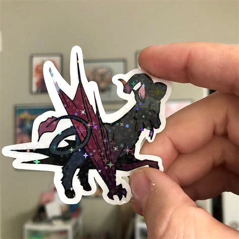 The Jersey Devil Cryptid Sticker Holographic - Etsy