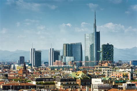 Milan skyline with modern skyscrapers - PDE