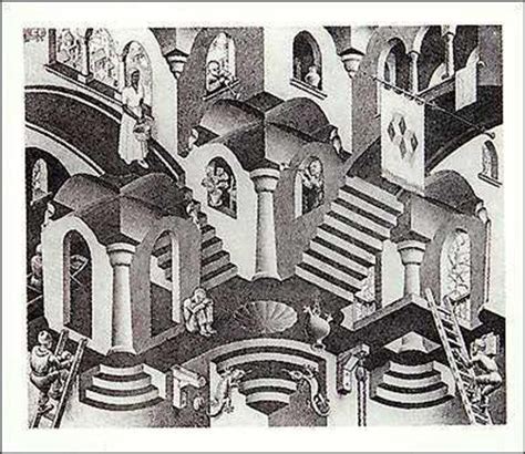 M C Escher Optical Illusions