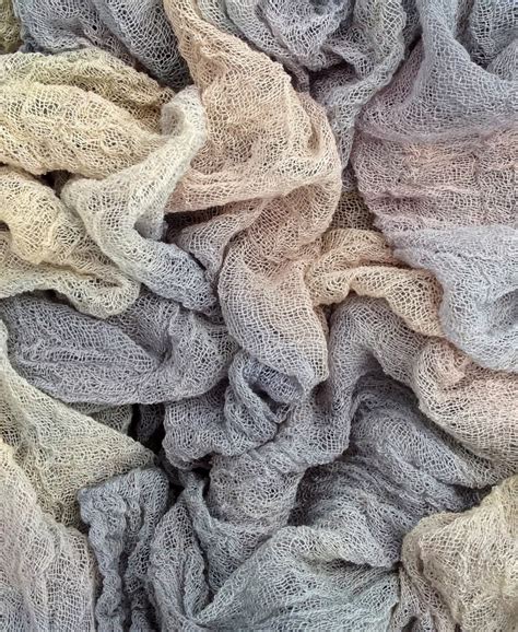 Hand Dyed Cotton Scrim, Openweave Fabric, Nuno Felting, Colour No.56 ...