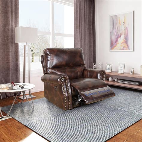 Latest 1 Seater Manual Reclining Single Leather Chair Sofa