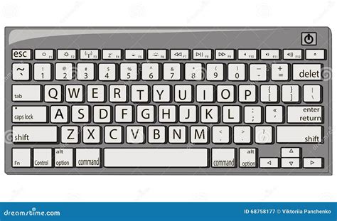 Keyboard Vector Illustration Stock Vector - Illustration of information, letter: 68758177