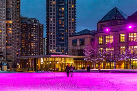 Mississauga, Canada, February 14, 2019: The Square One During The Winter, Centre Of Mississauga ...