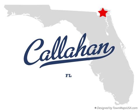 Map of Callahan, FL, Florida