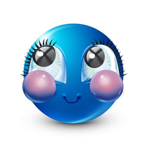 Pretty Blue Smiley | Blue emoji, Funny emoji faces, Funny emoji