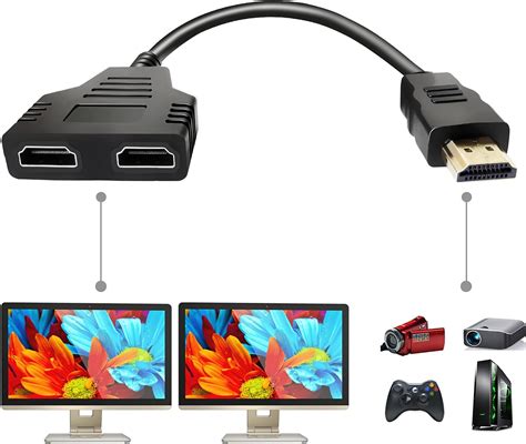 HDMI Splitter Adapter Cable - Connect Two TVs Simultaneously in Nepal ...