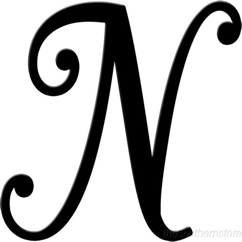 Monogram Letter M with Swirly Black Letters