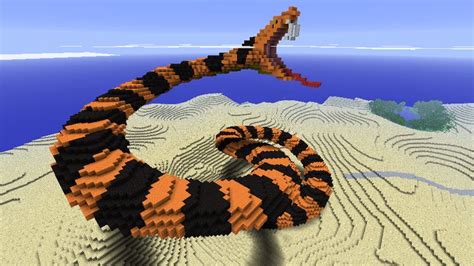 Minecraft - Snake | Minecraft creations, Minecraft designs, Minecraft