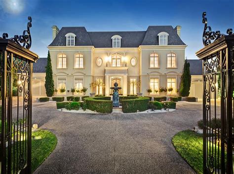 French Chateau Style Home | French Chateau Style Gated Mansion In ...