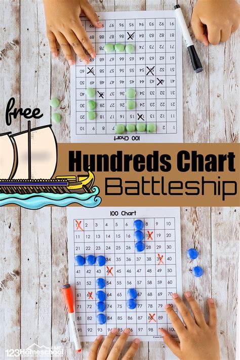 Hundreds Chart Battleship – a Counting to 100 Game – Declutter And Organize