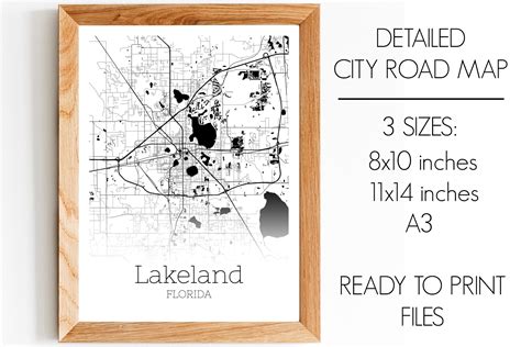 Lakeland Florida City Map Graphic by SVGExpress · Creative Fabrica