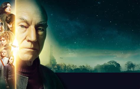 Wallpaper night, characters, starry sky, Star Trek Picard images for ...