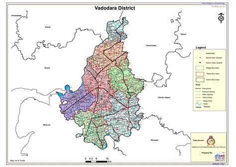 Vadodara Dist Digital HD Map Pdf Download.