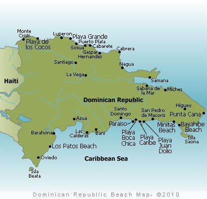 Dominican Republic Beaches Map